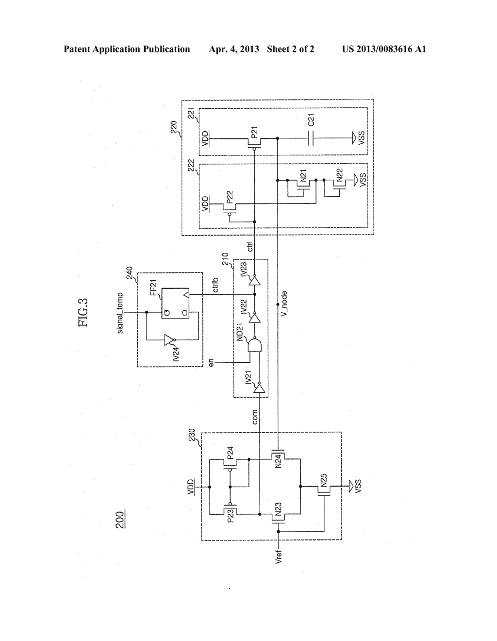 TEMPERATURE DETECTION CIRCUIT OF SEMICONDUCTOR MEMORY APPARTUS - diagram, schematic, and image 03