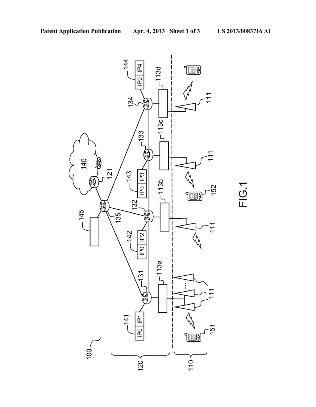 Method for Enhancing the Reliability of the Continuity of the     Communications Operated from a 4G Mobile Terminal Linked to an IP     Interconnection Network - diagram, schematic, and image 02