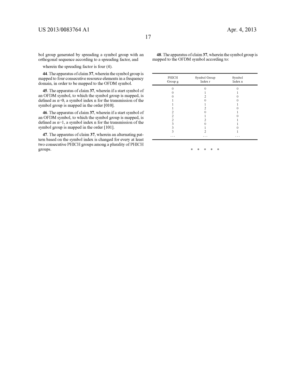 APPARATUS AND METHOD FOR TRANSMITTING/RECEIVING  THE HYBRID-ARQ ACK/NACK     SIGNAL IN MOBILE COMMUNICATION SYSTEM - diagram, schematic, and image 38