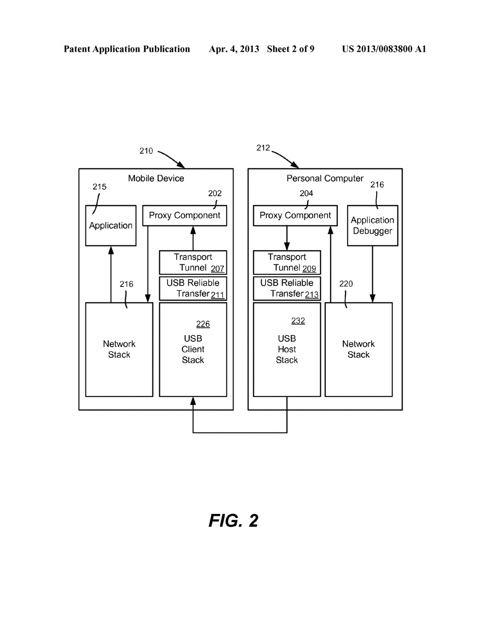 Distributed Proxy for Bi-Directional Network Connectivity Over     Point-to-Point Connection - diagram, schematic, and image 03