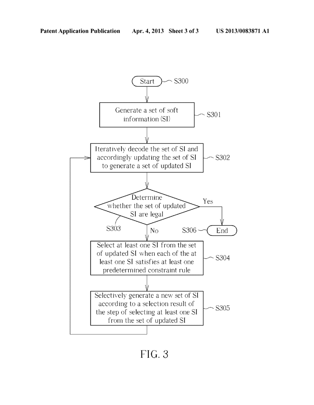 ITERATIVE DETECTION AND DECODING DEVICE FOR SELECTING SOFT INFORMATION     ACCORDING TO AT LEAST ONE PREDETERMINED CONSTRAINT RULE, AND RELATED     ITERATIVE DETECTION AND DECODING METHOD - diagram, schematic, and image 04