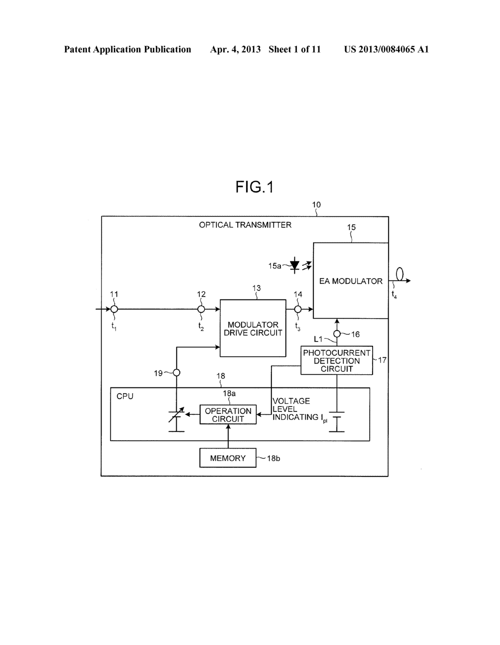 OPTICAL TRANSMITTER AND WAVEFORM COMPENSATION METHOD - diagram, schematic, and image 02