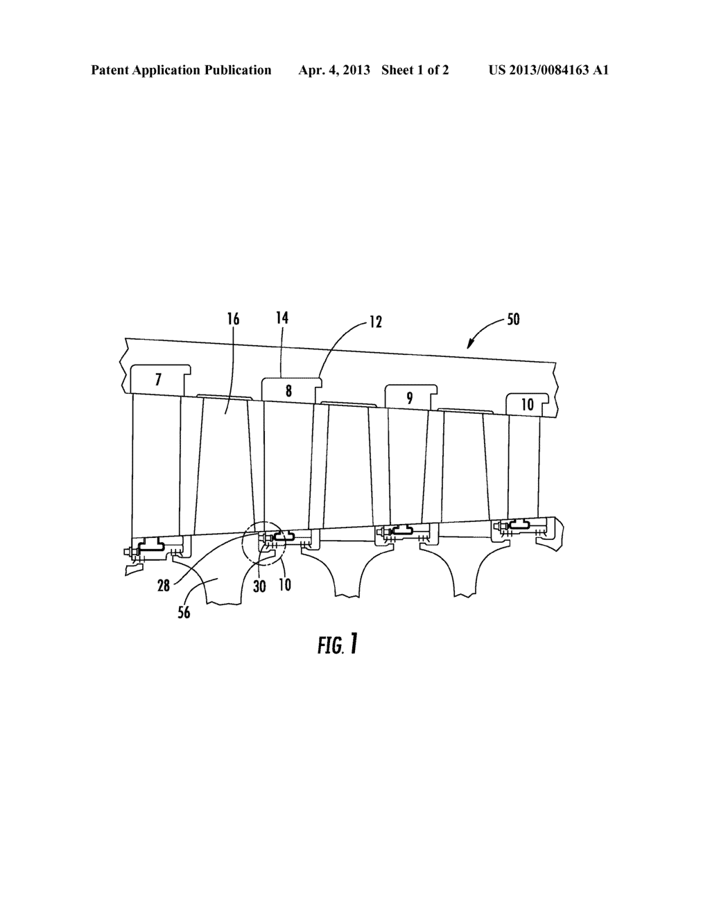 WEAR INDICATION SYSTEM FOR COMPRESSOR DIAPHRAGMS OF GAS TURBINE ENGINES - diagram, schematic, and image 02