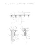 APPARATUS AND METHOD OF STERILIZING CONTAINERS WITH A CHARGE CARRIER     SOURCE INTRODUCED INTO THE CONTAINERS diagram and image