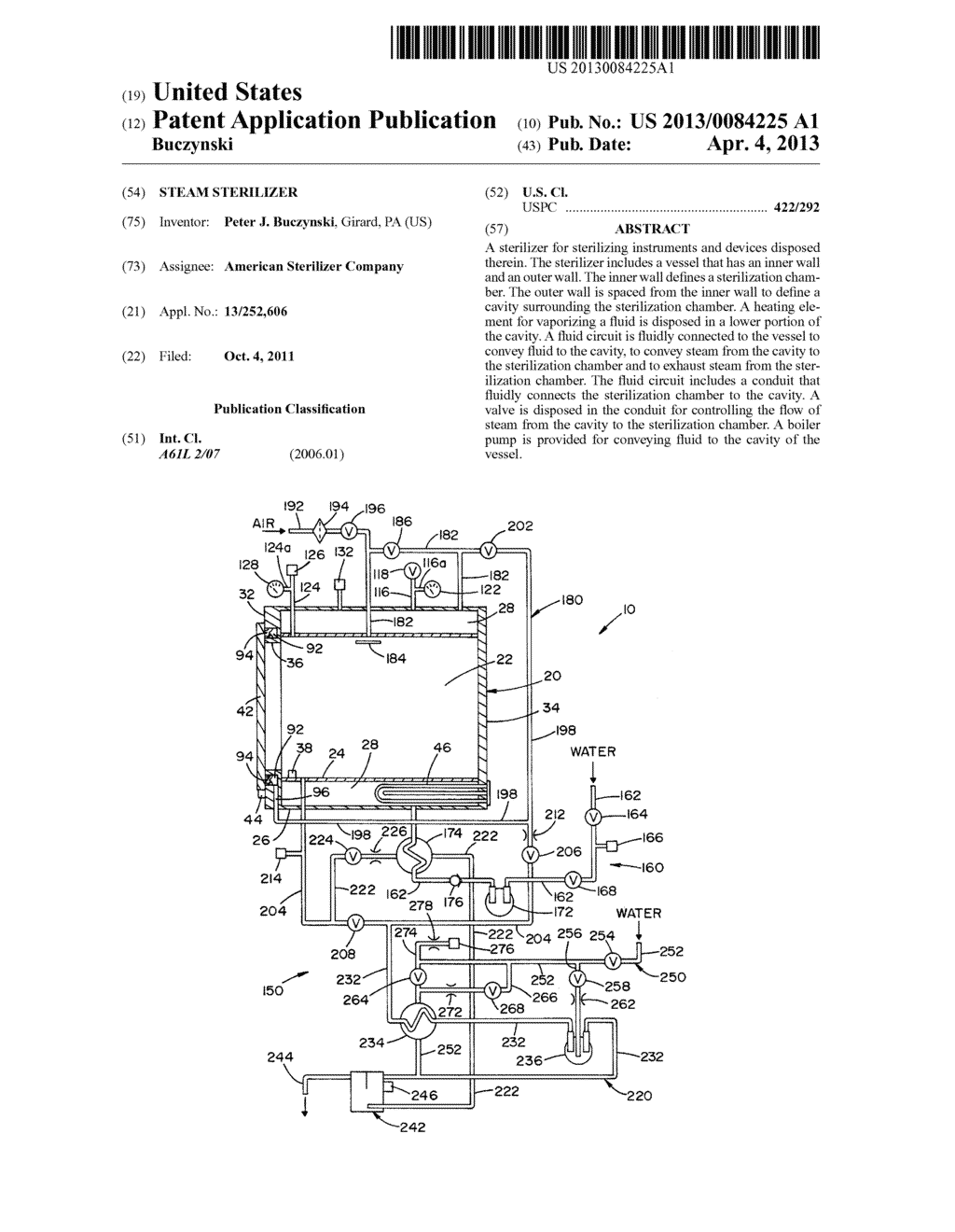 STEAM STERILIZER - diagram, schematic, and image 01