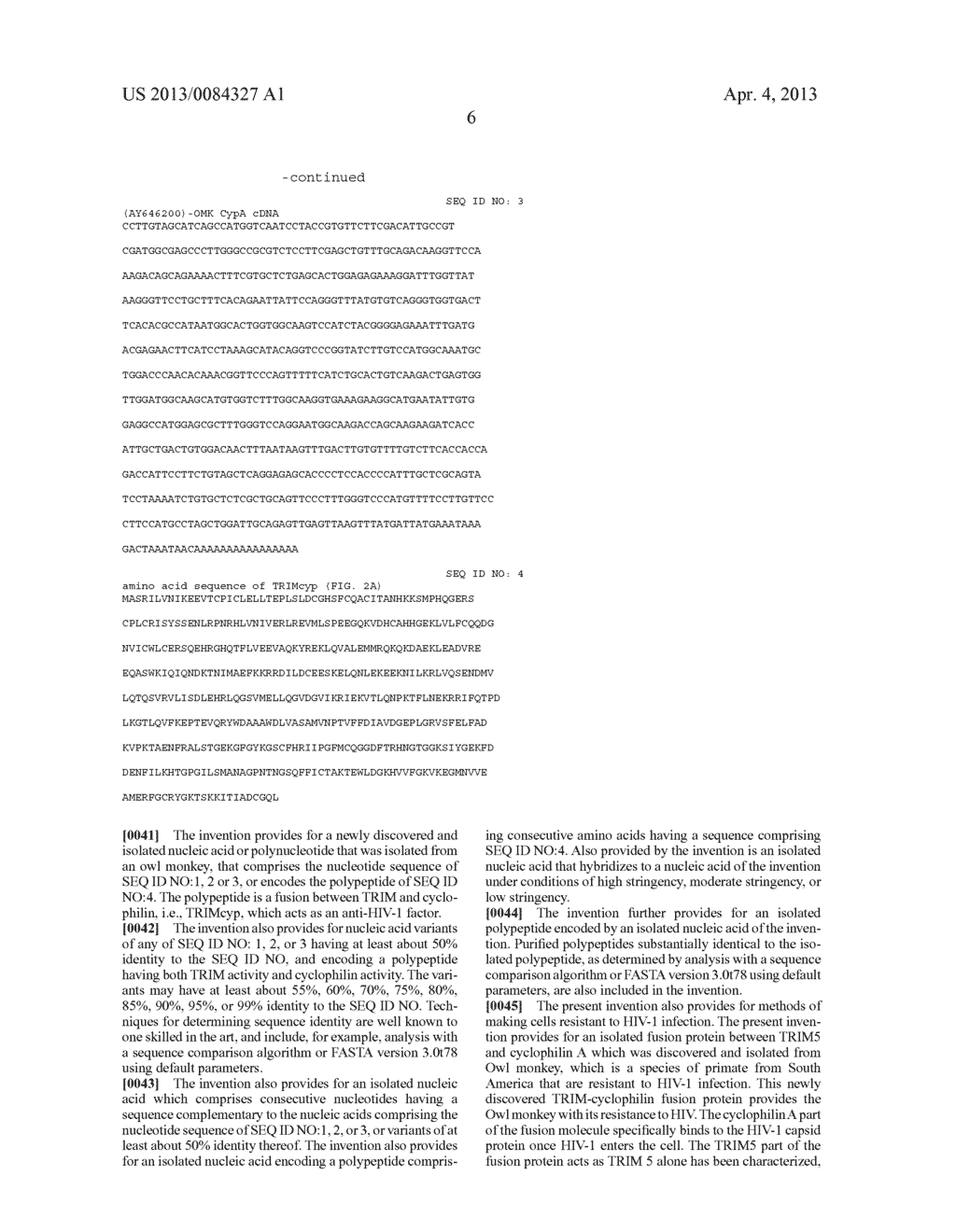 POLYNUCLEOTIDE ENCODING A TRIM-CYP POLYPEPTIDE, COMPOSITIONS THEREOF, AND     METHODS OF USING SAME - diagram, schematic, and image 20