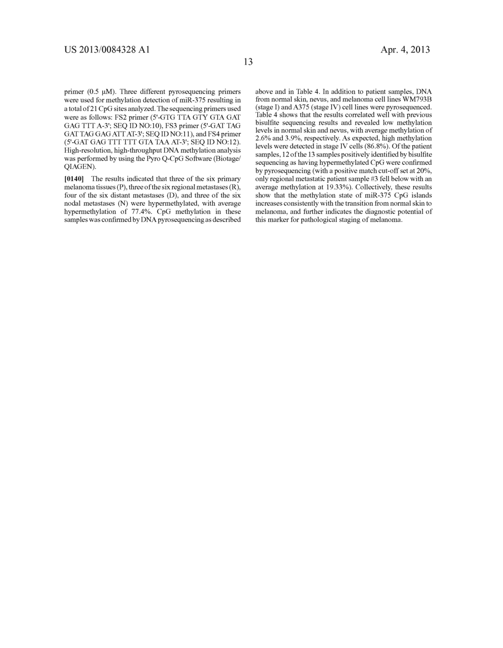 METHYLATED CODING AND NON-CODING RNA GENES AS DIAGNOSTIC AND THERAPEUTIC     TOOLS FOR HUMAN MELANOMA - diagram, schematic, and image 48