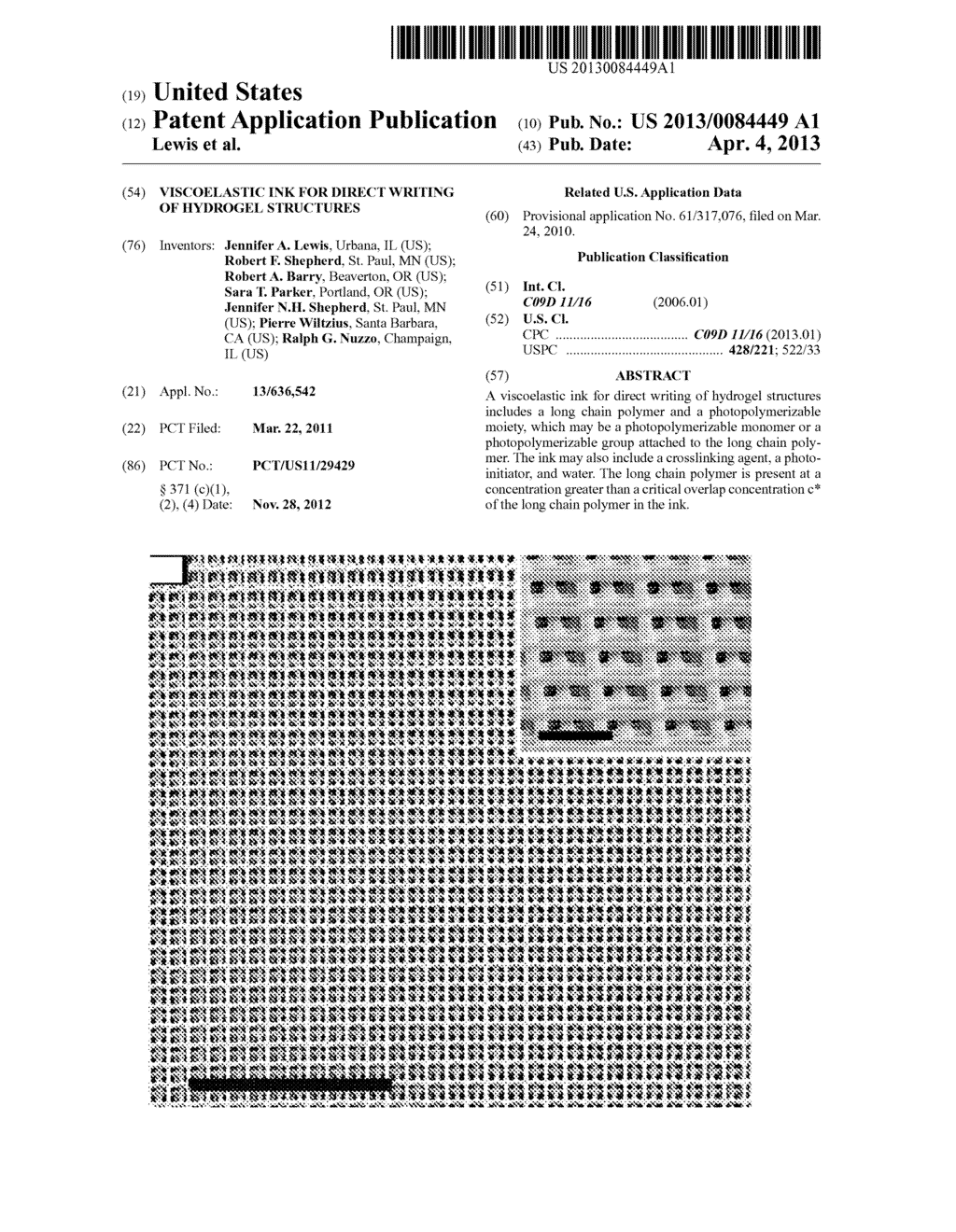 VISCOELASTIC INK FOR DIRECT WRITING OF HYDROGEL STRUCTURES - diagram, schematic, and image 01