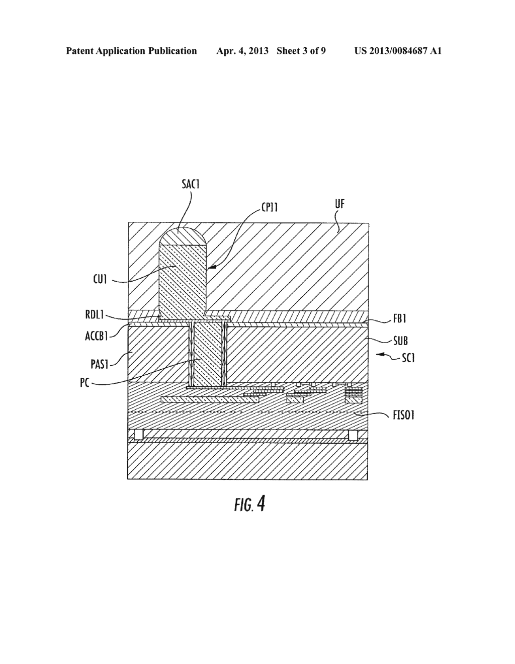 METHOD FOR FORMATION OF AN ELECTRICALLY CONDUCTING THROUGH VIA - diagram, schematic, and image 04