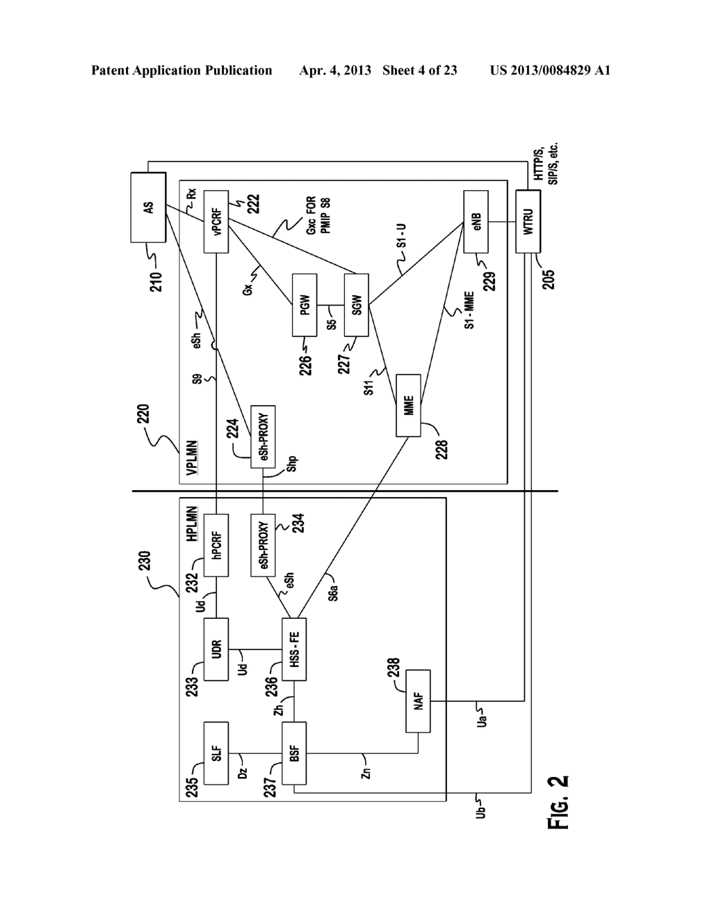 METHOD AND APPARATUS FOR ENABLING ACCESS TO APPLICATIONS INTEGRATED WITH A     VISITED NETWORK - diagram, schematic, and image 05