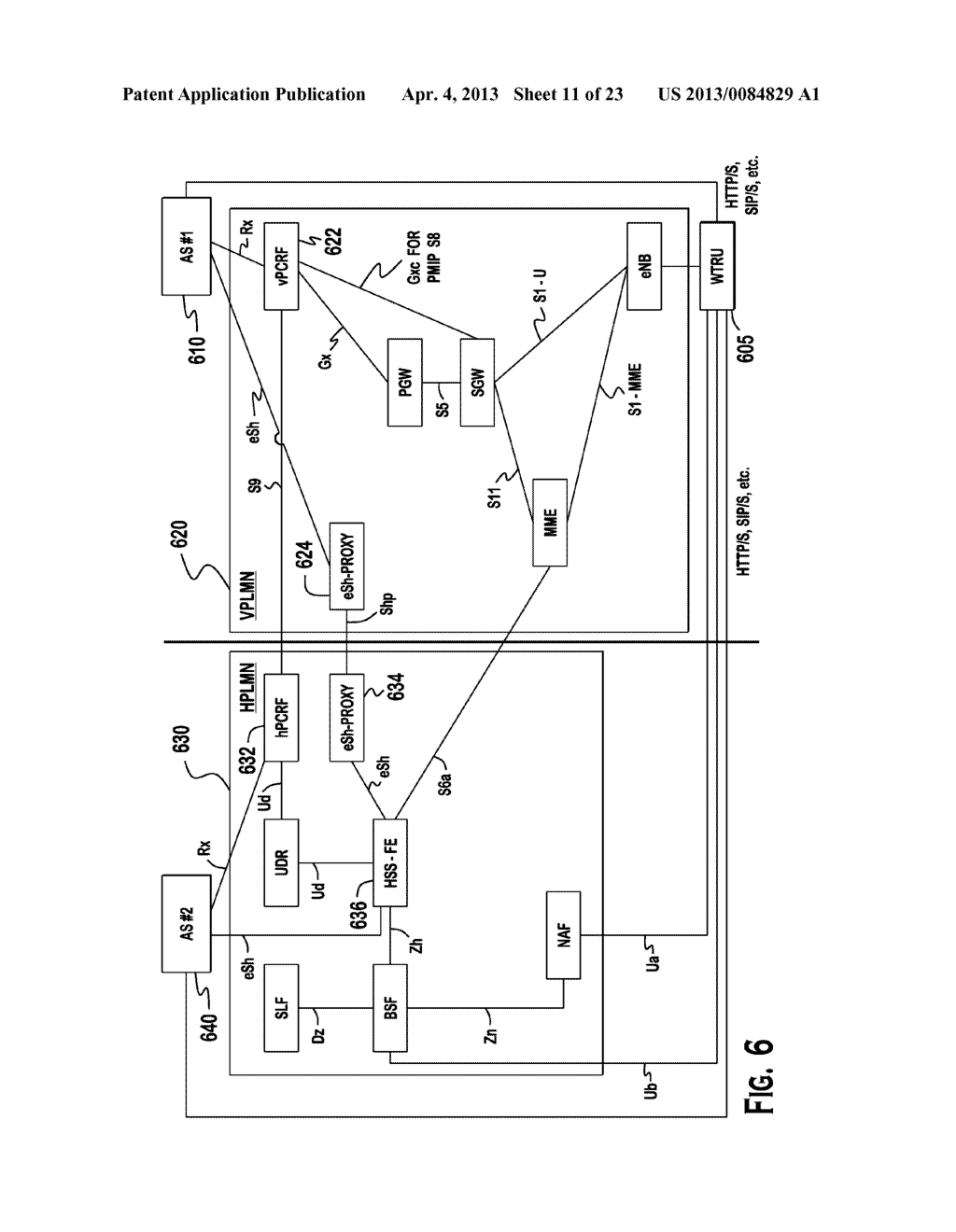 METHOD AND APPARATUS FOR ENABLING ACCESS TO APPLICATIONS INTEGRATED WITH A     VISITED NETWORK - diagram, schematic, and image 12
