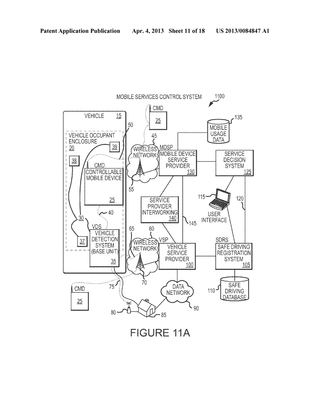 METHOD AND SYSTEM FOR CONTROLLING A MOBILE COMMUNICATION DEVICE - diagram, schematic, and image 12