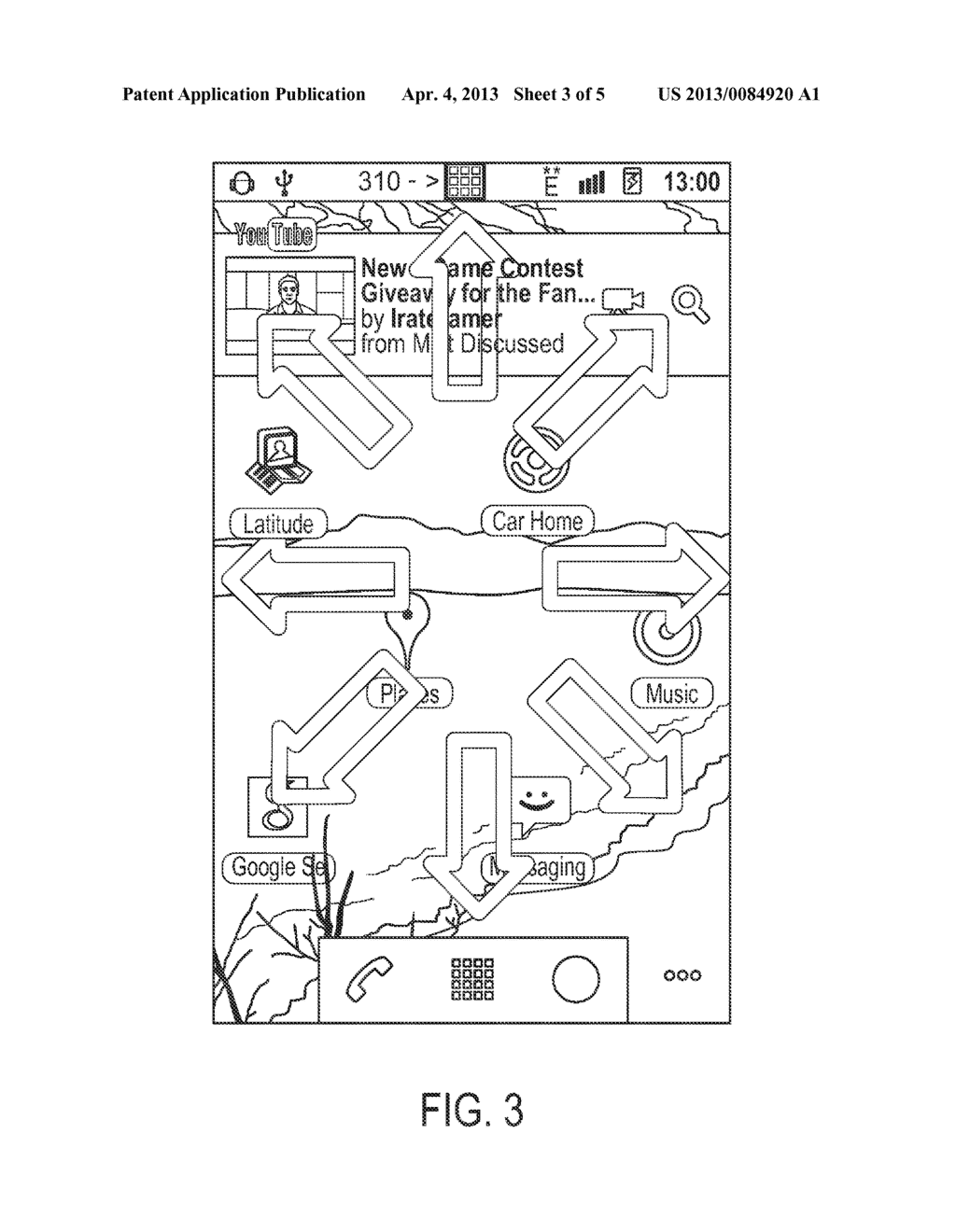 APPARATUS AND METHOD FOR MOBILE SCREEN NAVIGATION - diagram, schematic, and image 04