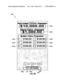 SYSTEMS, METHODS, AND DEVICES FOR PLAYING WAGERING GAMES WITH RANDOMLY     SELECTED MATHEMATICAL OPERATION APPLIED TO GAME FACTORS diagram and image