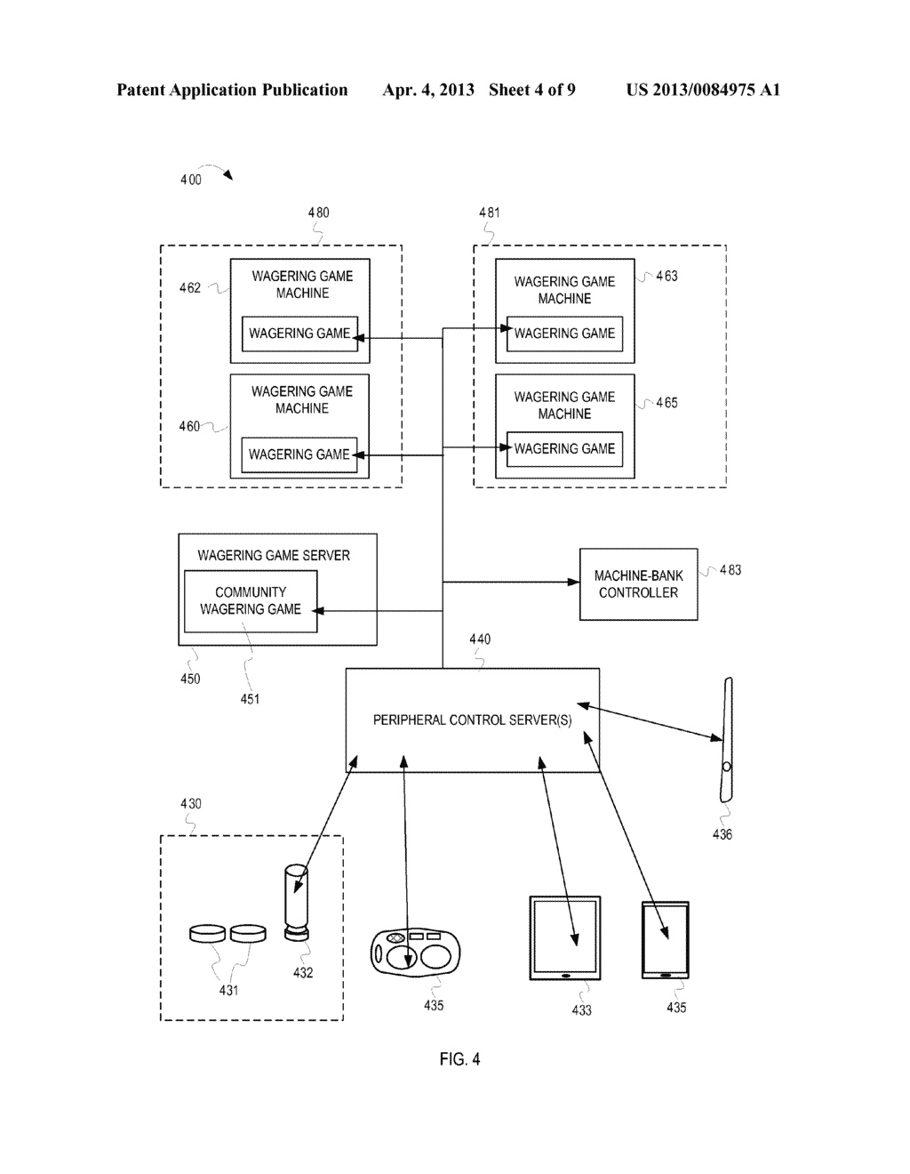 CONTROLLING WAGERING GAME PERIPHERALS - diagram, schematic, and image 05