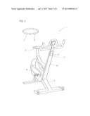 STATIONARY EXERCISE EQUIPMENT FOR PHYSICAL TRAINING, MORE PARTICULAR AN     EXERCISE BIKE diagram and image