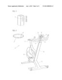 STATIONARY EXERCISE EQUIPMENT FOR PHYSICAL TRAINING, MORE PARTICULAR AN     EXERCISE BIKE diagram and image