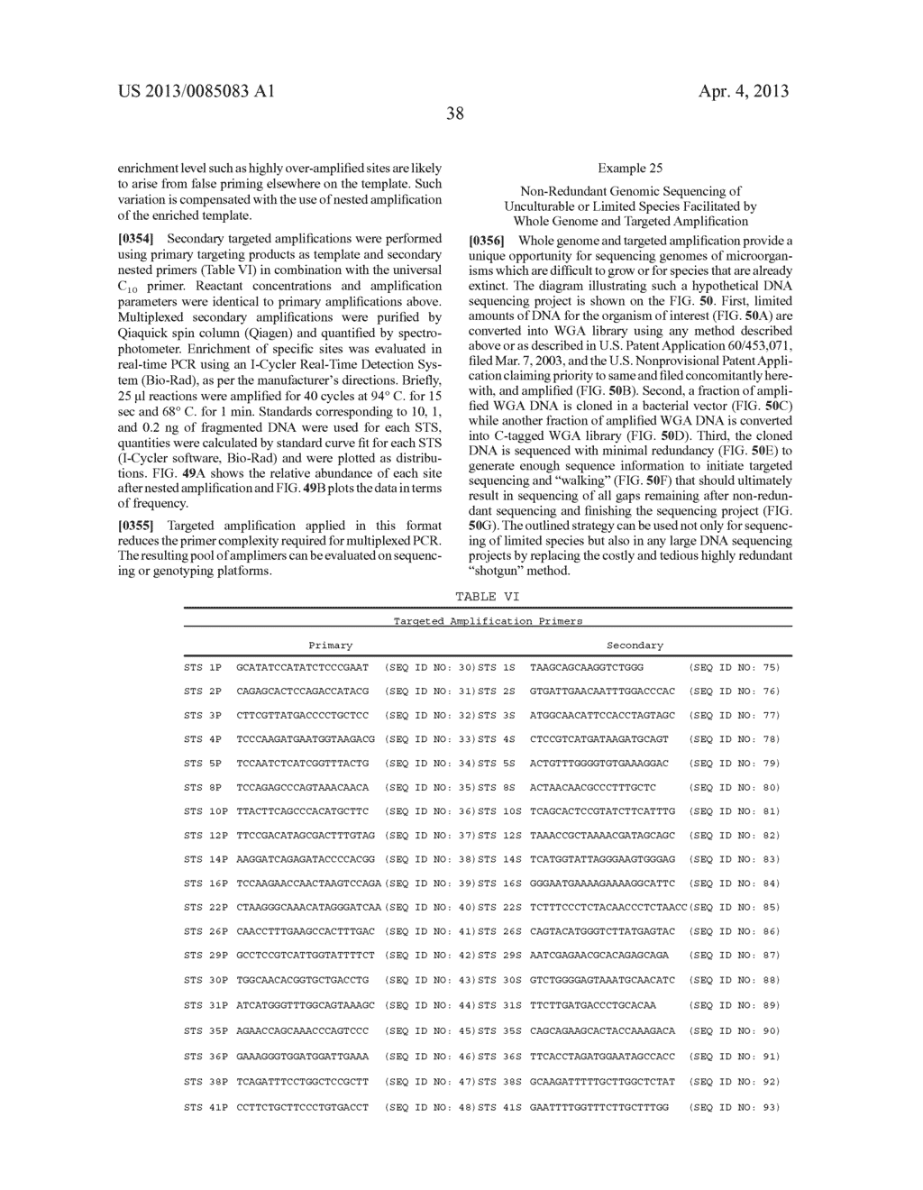 SUBSTANTIALLY NON-SELF COMPLEMENTARY PRIMERS - diagram, schematic, and image 98