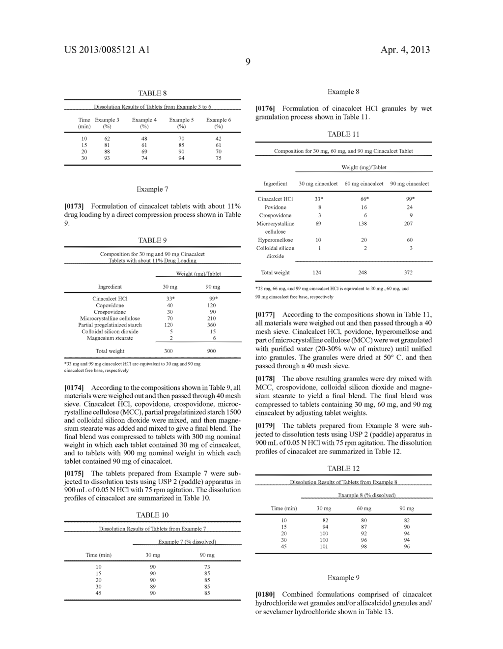 PHARMACEUTICAL COMPOSITIONS COMPRISING PHOSPHATE BINDER, CALCIUM     RECEPTOR-ACTIVE COMPOUND AND/OR ACTIVE VITAMIN D - diagram, schematic, and image 11