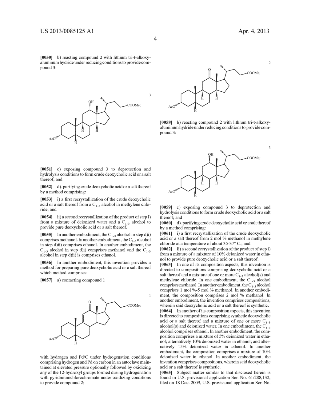 METHODS FOR THE SYNTHESIS AND PURIFICATION OF DEOXYCHOLIC ACID - diagram, schematic, and image 05