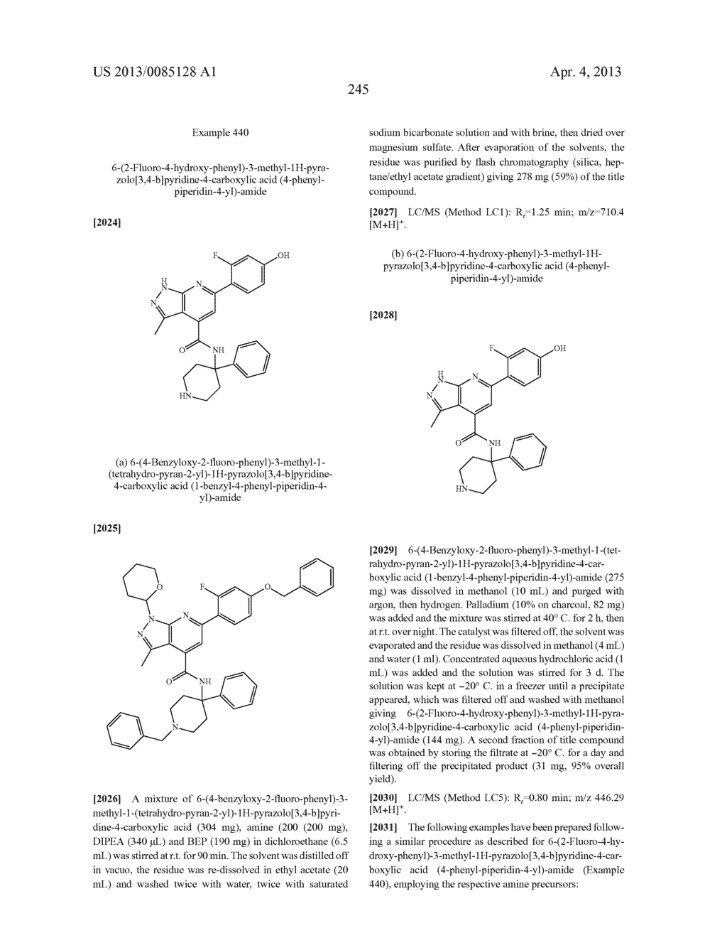 6-(4-Hydroxy-phenyl)-3-alkyl-1H-pyrazolo[3,4-b]pyridine-4-carboxylic acid     amide derivatives as kinase inhibitors - diagram, schematic, and image 246