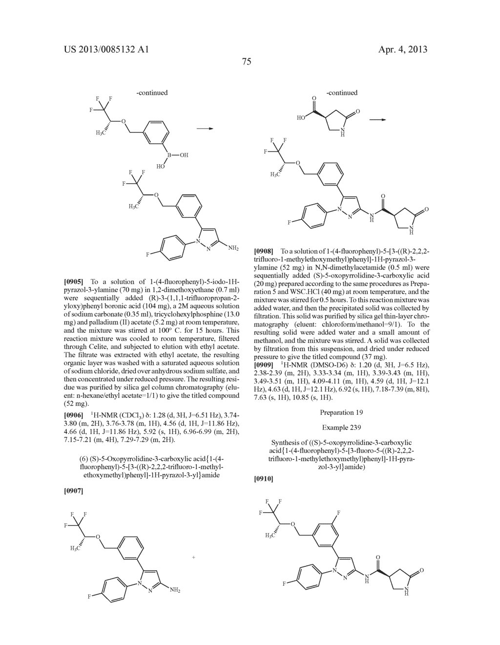 PYRAZOLE COMPOUND AND PHARMACEUTICAL USE THEREOF - diagram, schematic, and image 76