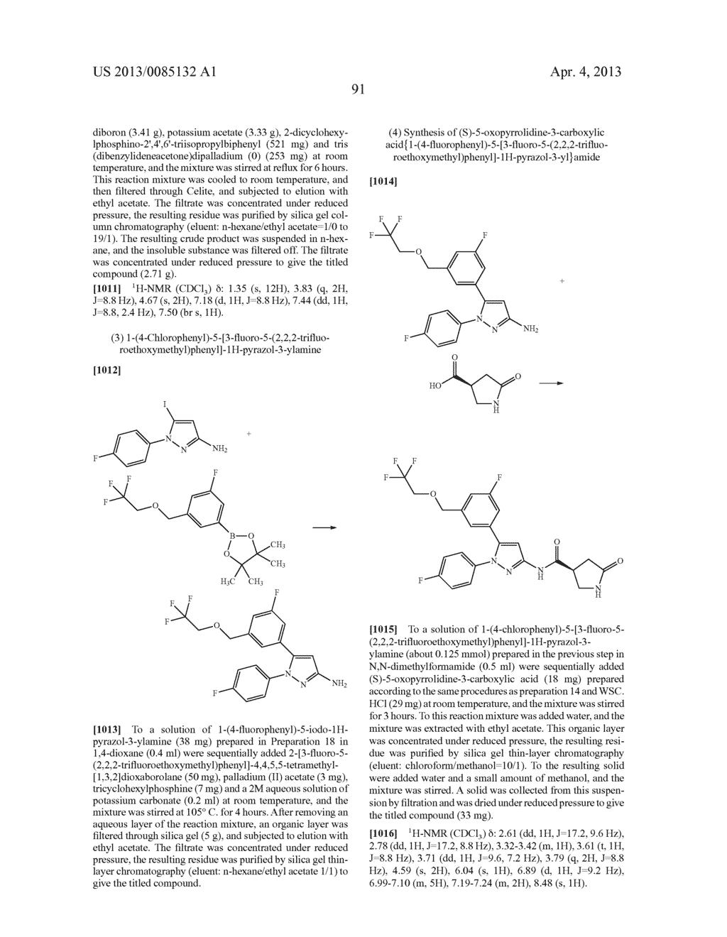 PYRAZOLE COMPOUND AND PHARMACEUTICAL USE THEREOF - diagram, schematic, and image 92