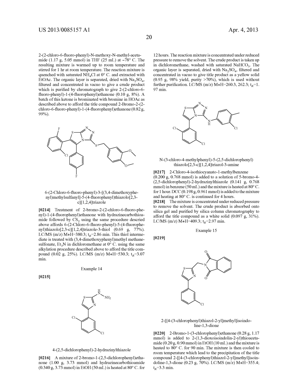 ARYLSUBSTITUTED THIAZOLOTRIAZOLES AND THIAZOLOIMIDAZOLES - diagram, schematic, and image 21