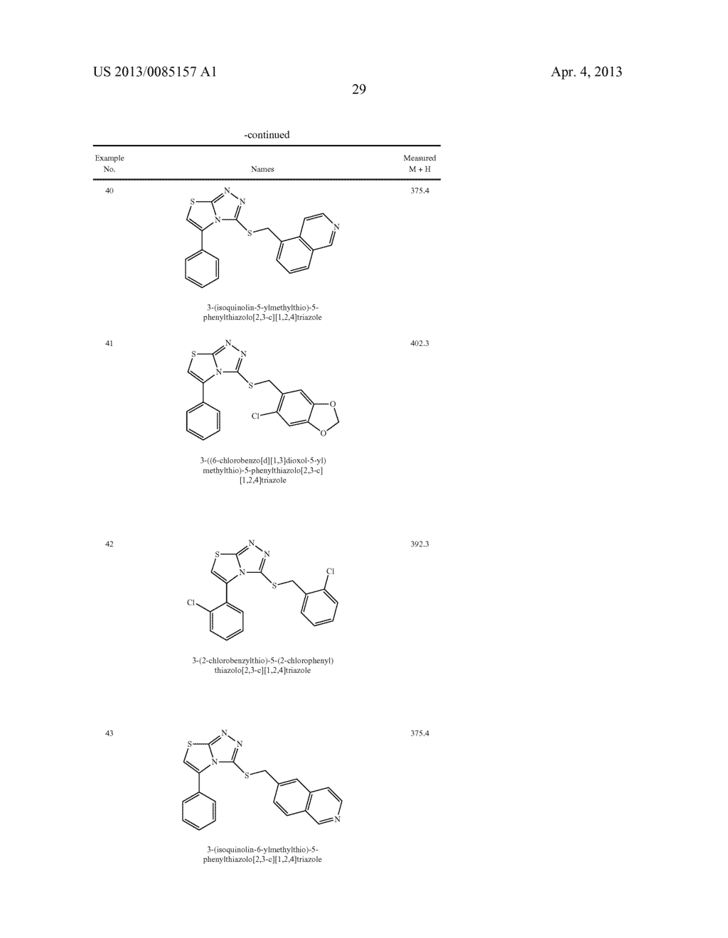ARYLSUBSTITUTED THIAZOLOTRIAZOLES AND THIAZOLOIMIDAZOLES - diagram, schematic, and image 30