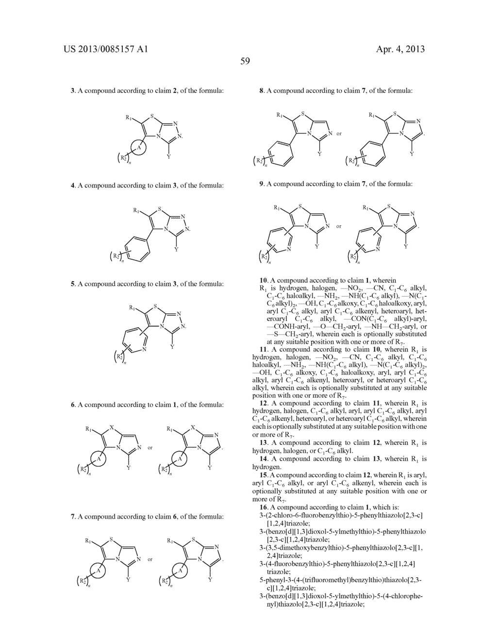 ARYLSUBSTITUTED THIAZOLOTRIAZOLES AND THIAZOLOIMIDAZOLES - diagram, schematic, and image 60