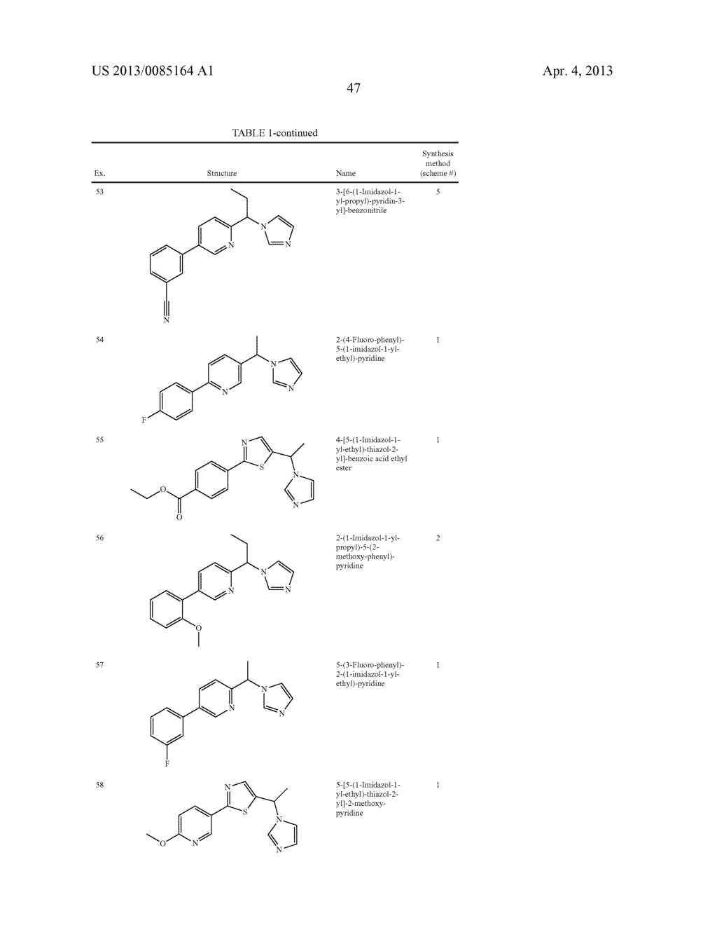 Imidazole Derivatives - diagram, schematic, and image 48