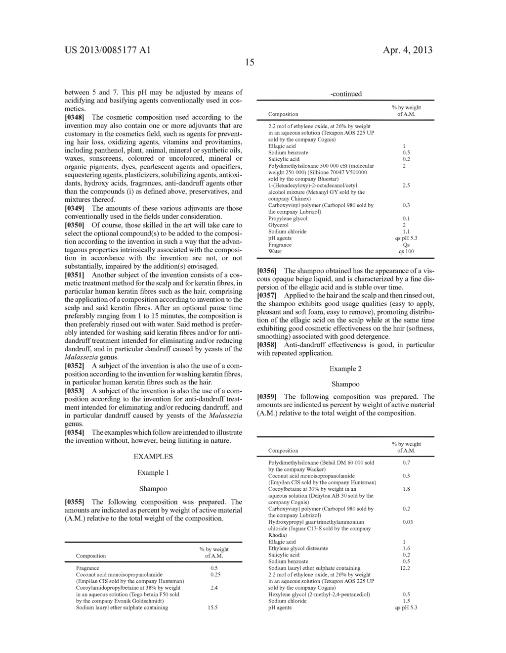 COSMETIC COMPOSITION BASED ON ELLAGIC ACID OR A DERIVATIVE THEREOF AND ON     A PARTICULAR MIXTURE OF SURFACTANTS - diagram, schematic, and image 16