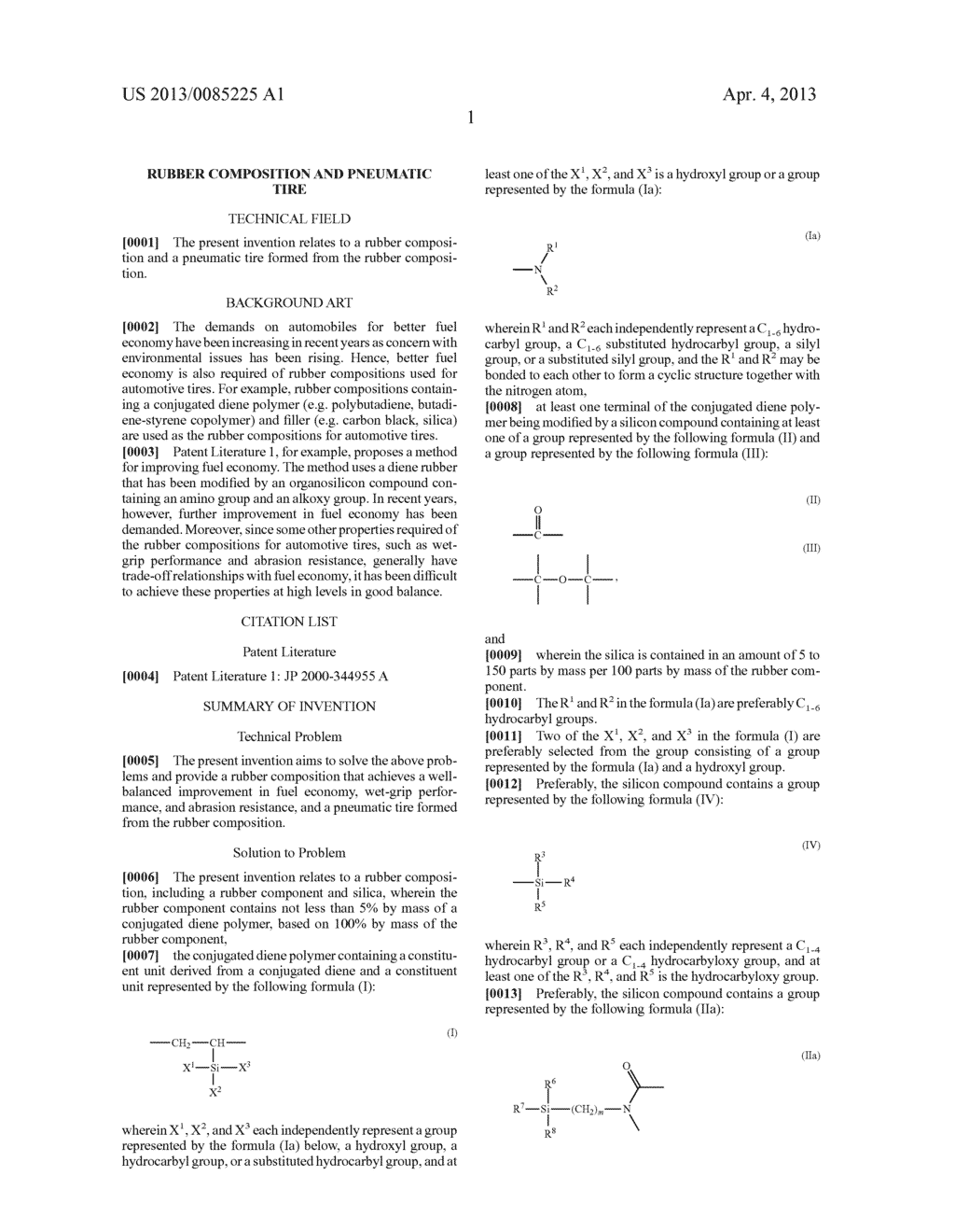 RUBBER COMPOSITION AND PNEUMATIC TIRE - diagram, schematic, and image 02