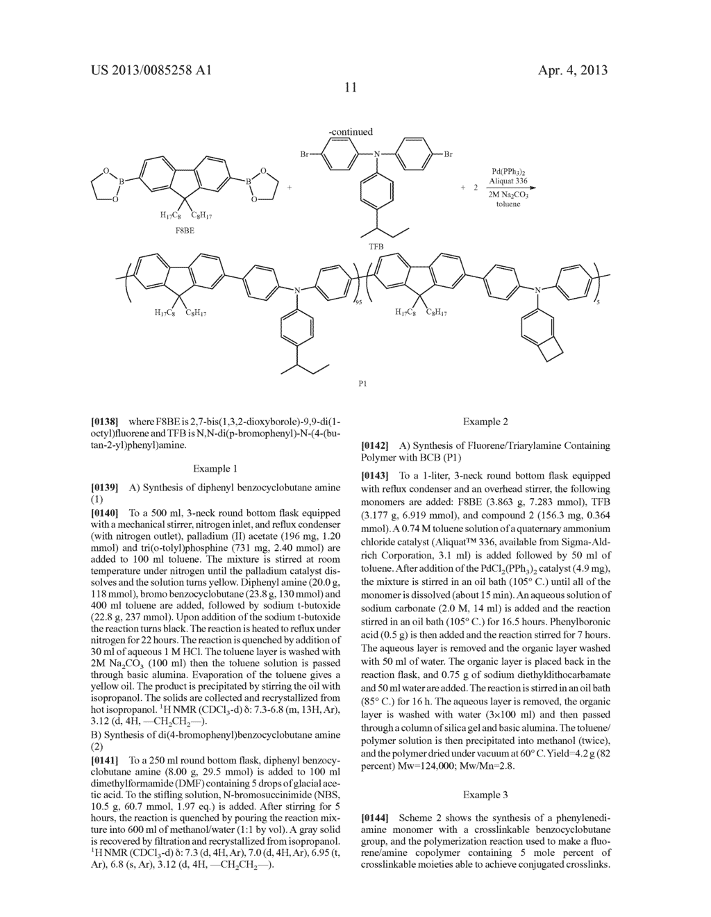 CROSSLINKABLE ARYLAMINE COMPOUNDS AND CONJUGATED OLIGOMERS OR POLYMERS     BASED THEREON - diagram, schematic, and image 15