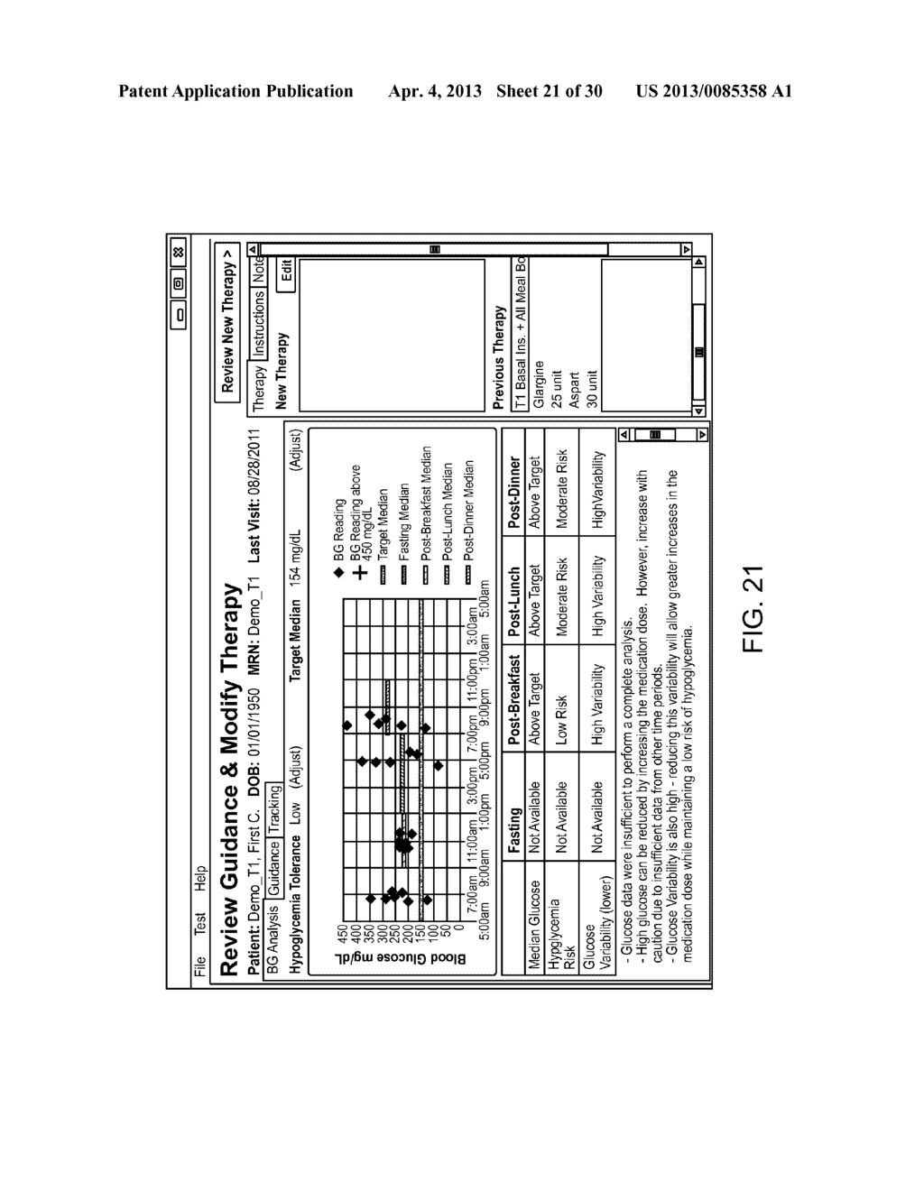 Methods for Analyte Monitoring Management and Analyte Measurement Data     Management, and Articles of Manufacture Related Thereto - diagram, schematic, and image 22