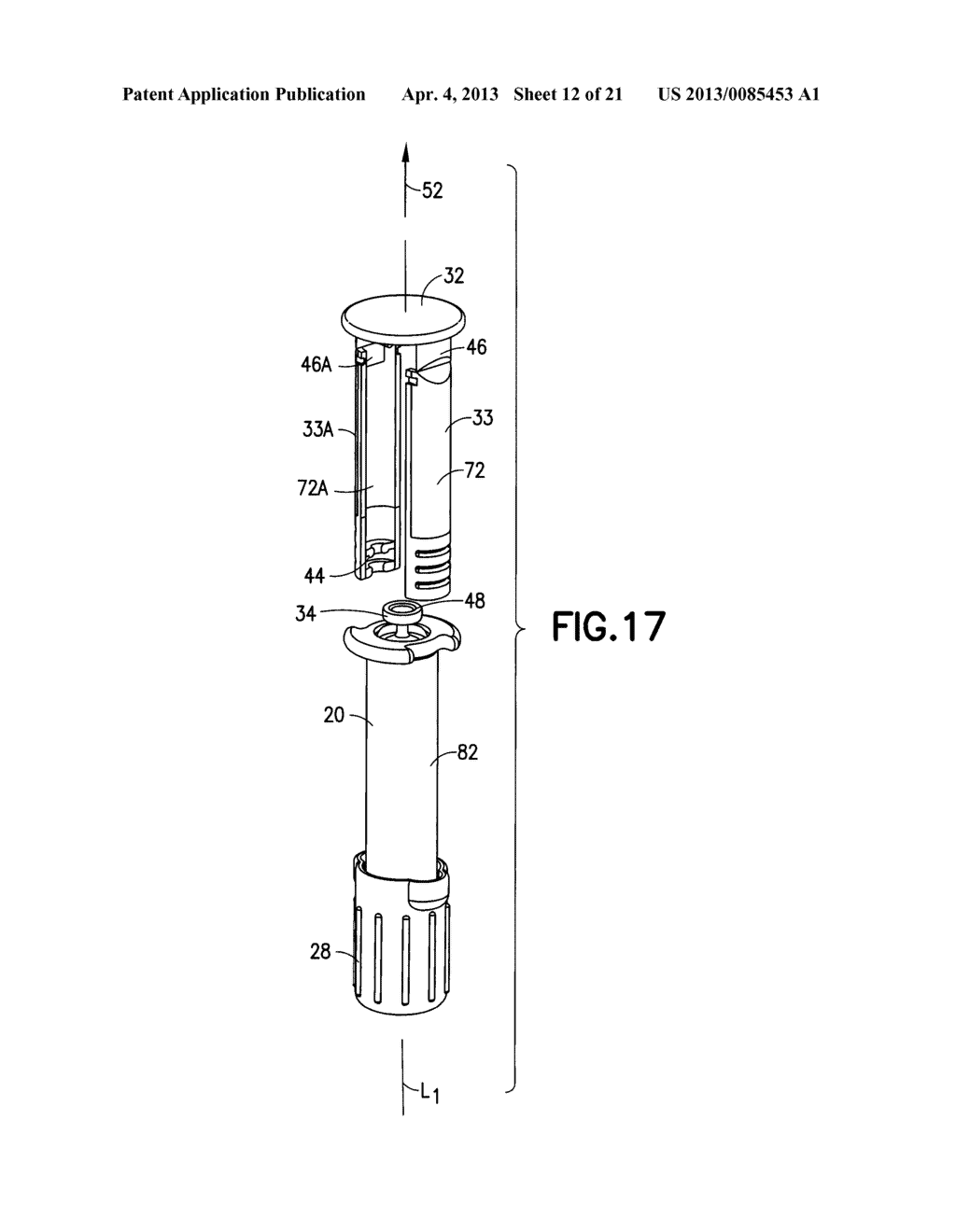 Syringe Having a Squeeze-Fit Plunger Rod - diagram, schematic, and image 13