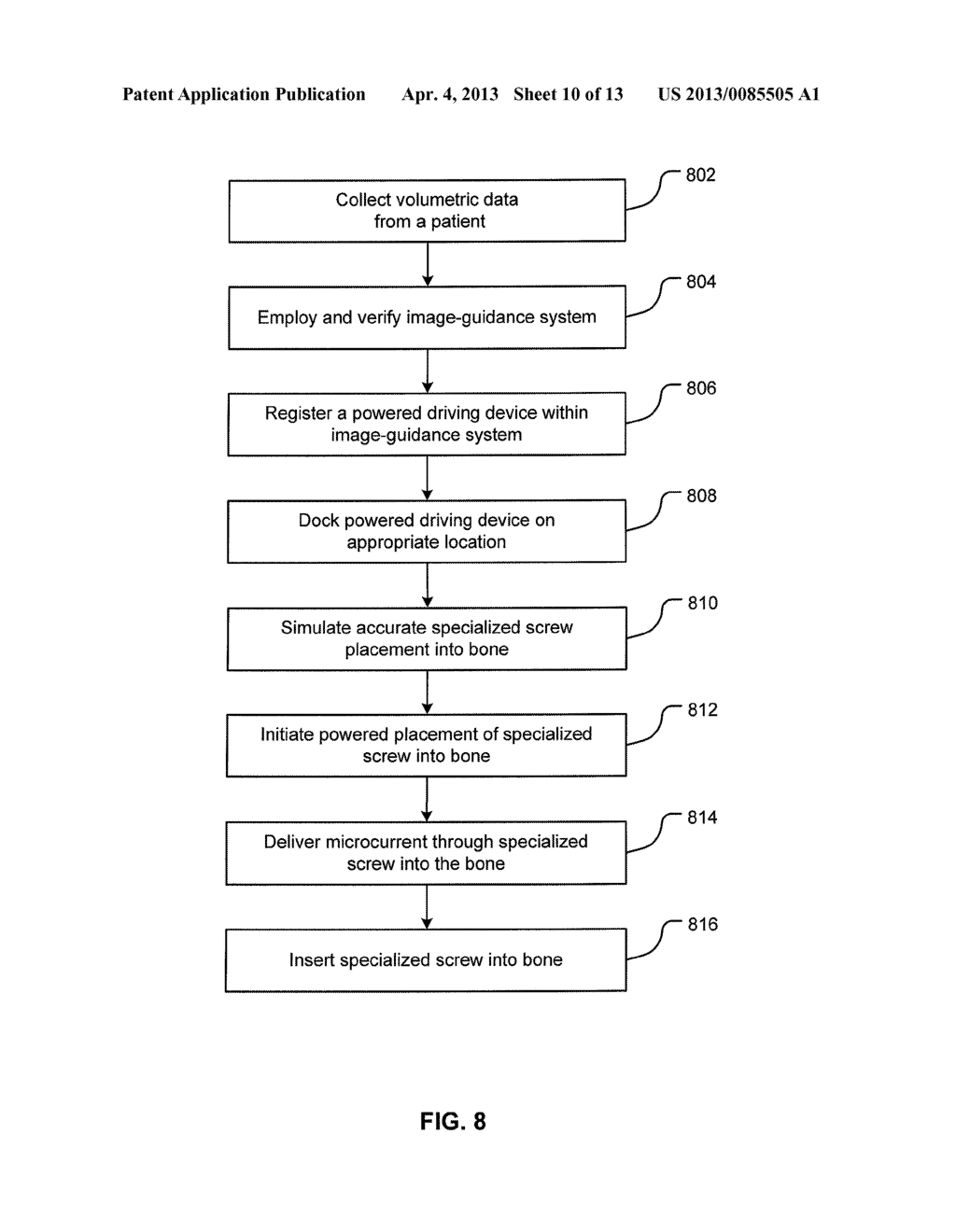 IMAGE-GUIDED MINIMAL-STEP PLACEMENT OF SCREW INTO BONE - diagram, schematic, and image 11