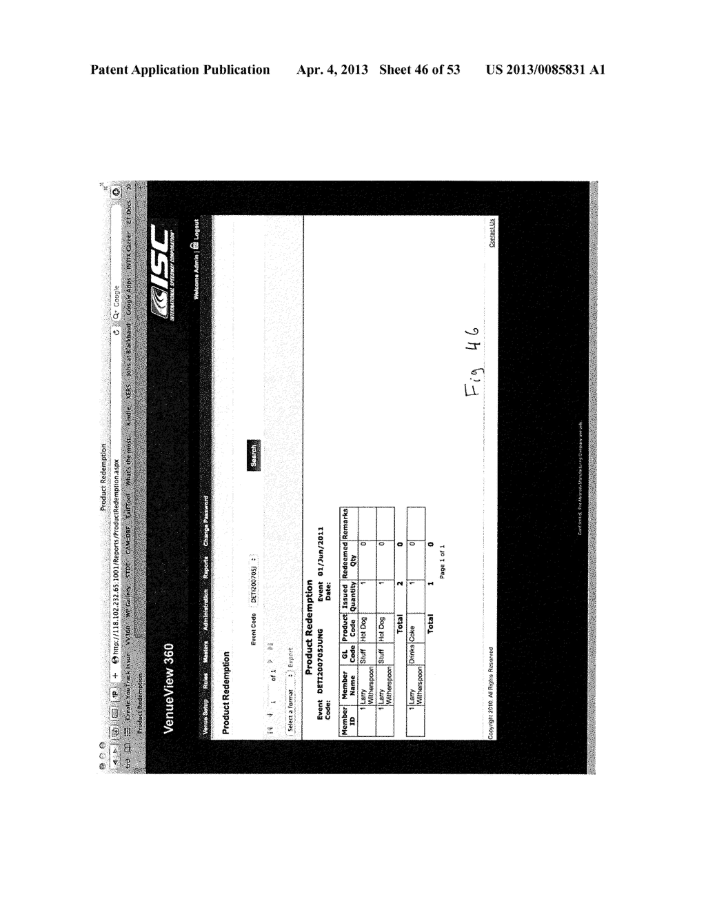 VENUE MANAGEMENT SYSTEM AND METHOD - diagram, schematic, and image 47