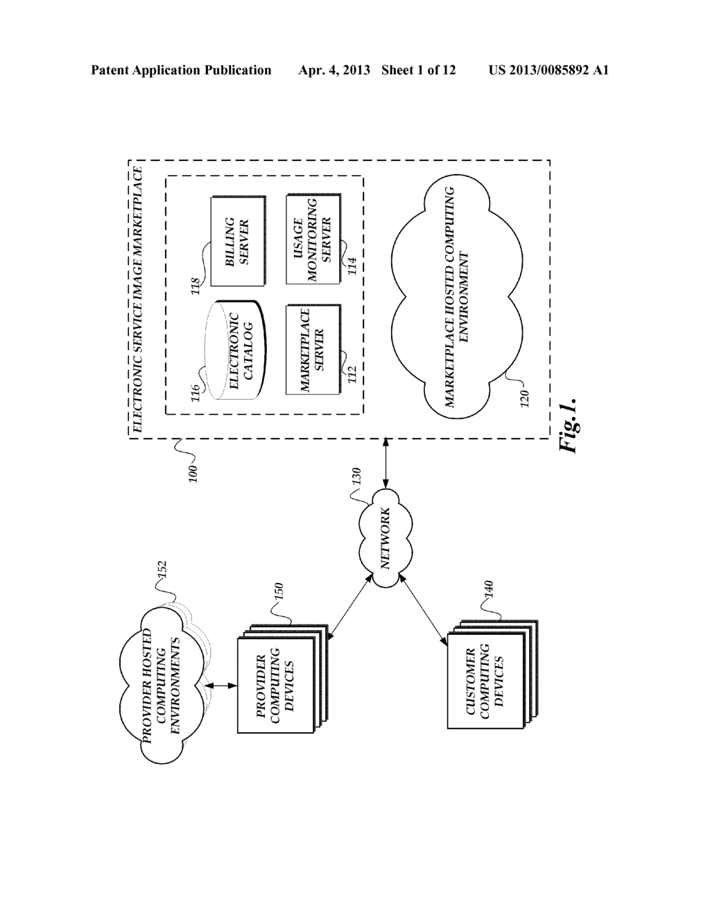 ELECTRONIC MARKETPLACE FOR HOSTED SERVICE IMAGES - diagram, schematic, and image 02