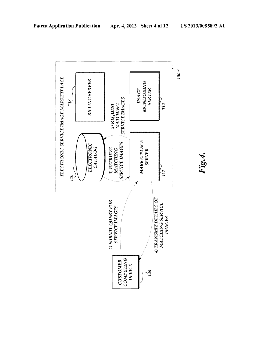 ELECTRONIC MARKETPLACE FOR HOSTED SERVICE IMAGES - diagram, schematic, and image 05