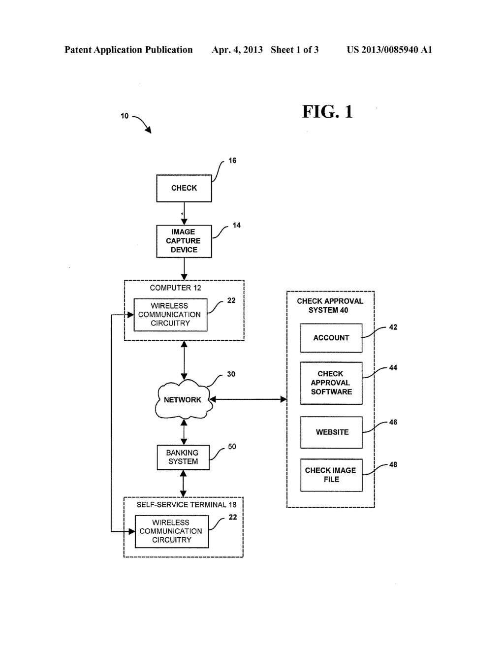 SYSTEM AND METHOD OF CASHING A CHECK - diagram, schematic, and image 02