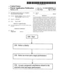 Method of Donating to a Charity via an Event Outcome diagram and image