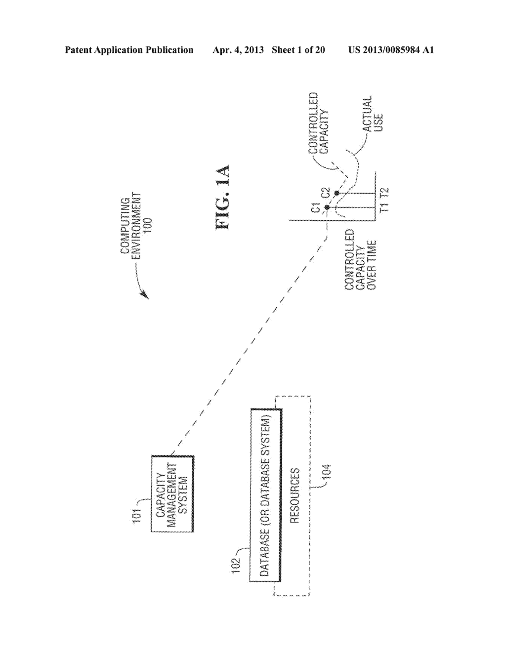 MANAGING EXCESS CAPACITY OF DATABASE SYSTEMS IN A CAPACITY CONTROLLED     COMPUTING ENVIRONMENT - diagram, schematic, and image 02