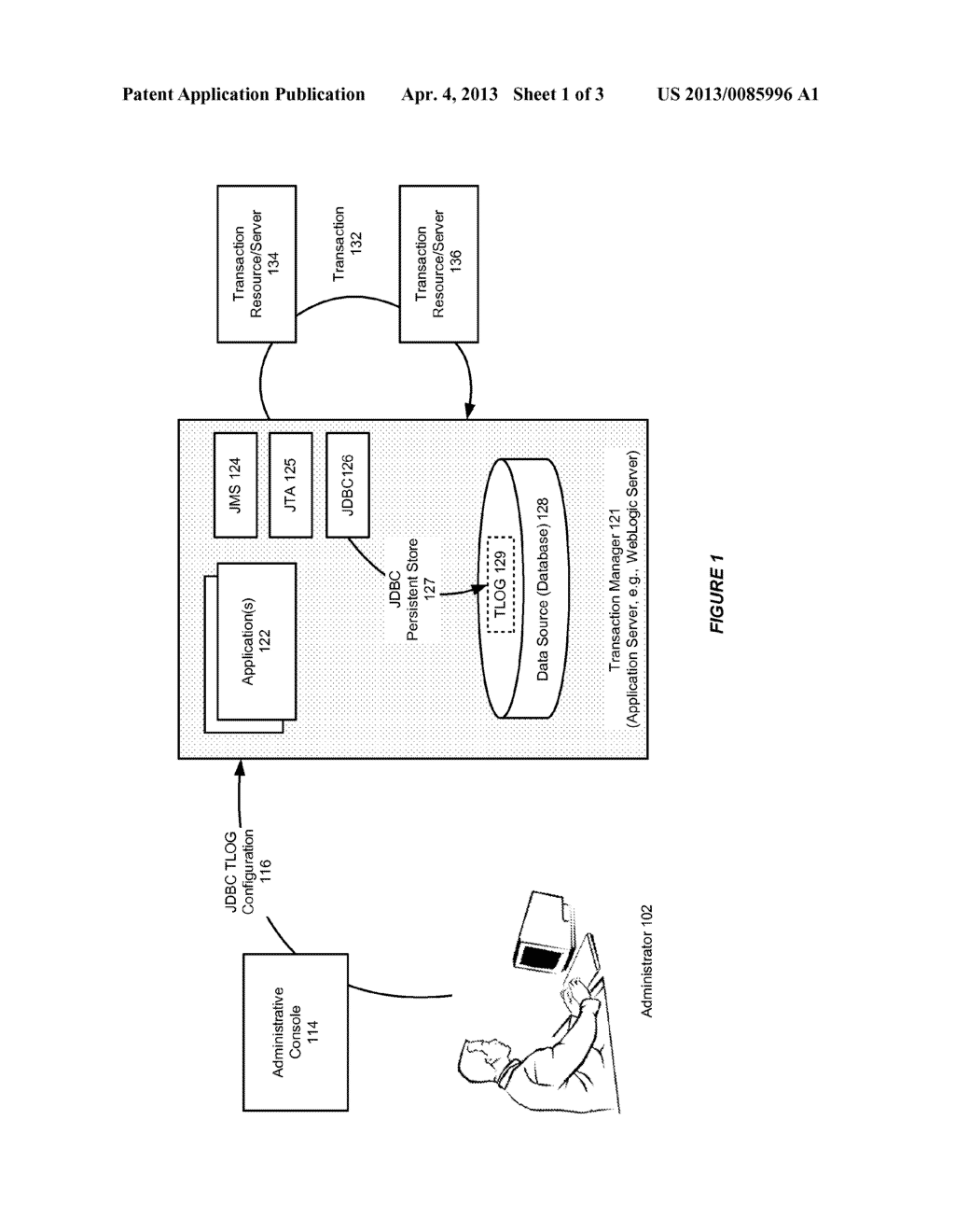 SYSTEM AND METHOD FOR DATABASE PERSISTENCE OF TRANSACTION LOGS - diagram, schematic, and image 02