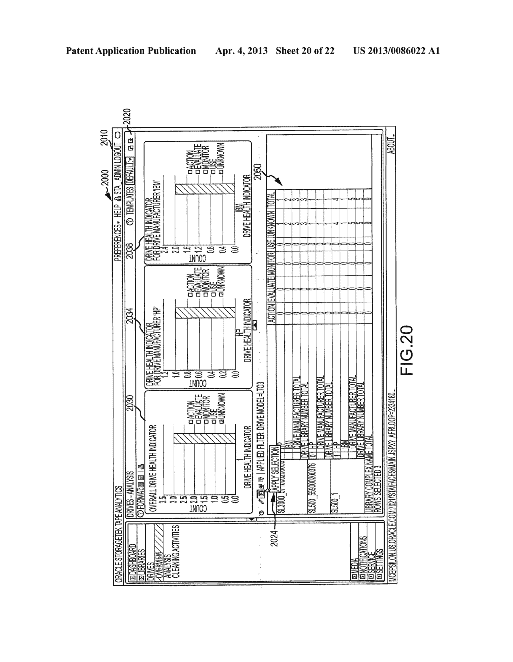 STORAGE TAPE ANALYTICS USER INTEFACE - diagram, schematic, and image 21