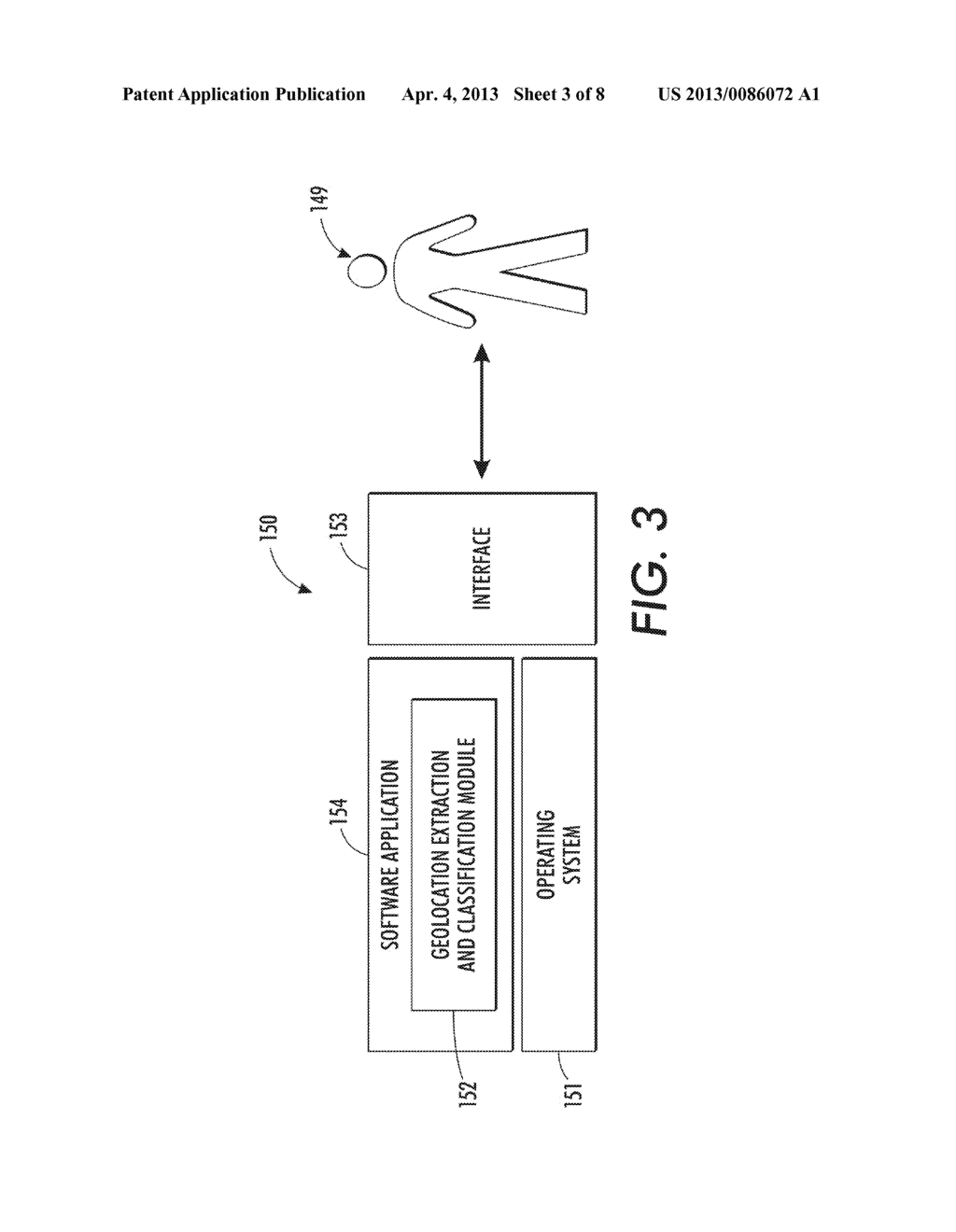 METHOD AND SYSTEM FOR EXTRACTING AND CLASSIFYING GEOLOCATION INFORMATION     UTILIZING ELECTRONIC SOCIAL MEDIA - diagram, schematic, and image 04