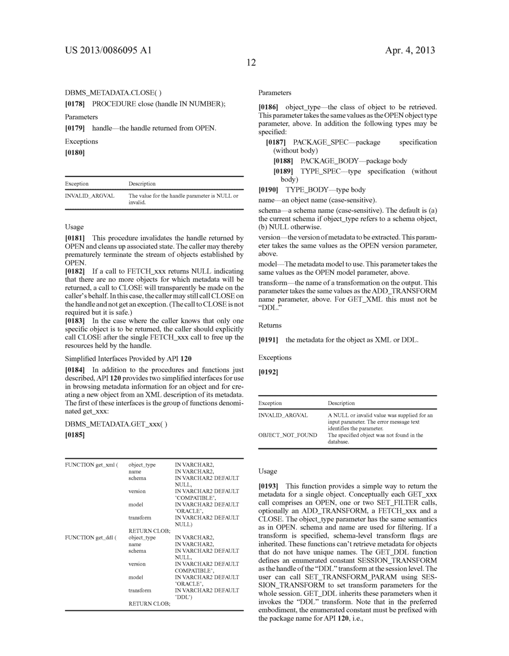 MAKING AND USING ABSTRACT XML REPRESENTATIONS OF DATA DICTIONARY METADATA - diagram, schematic, and image 51