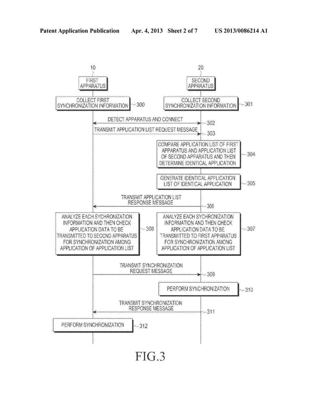 APPARATUS AND METHOD FOR SYNCHRONIZING APPLICATION DATA - diagram, schematic, and image 03