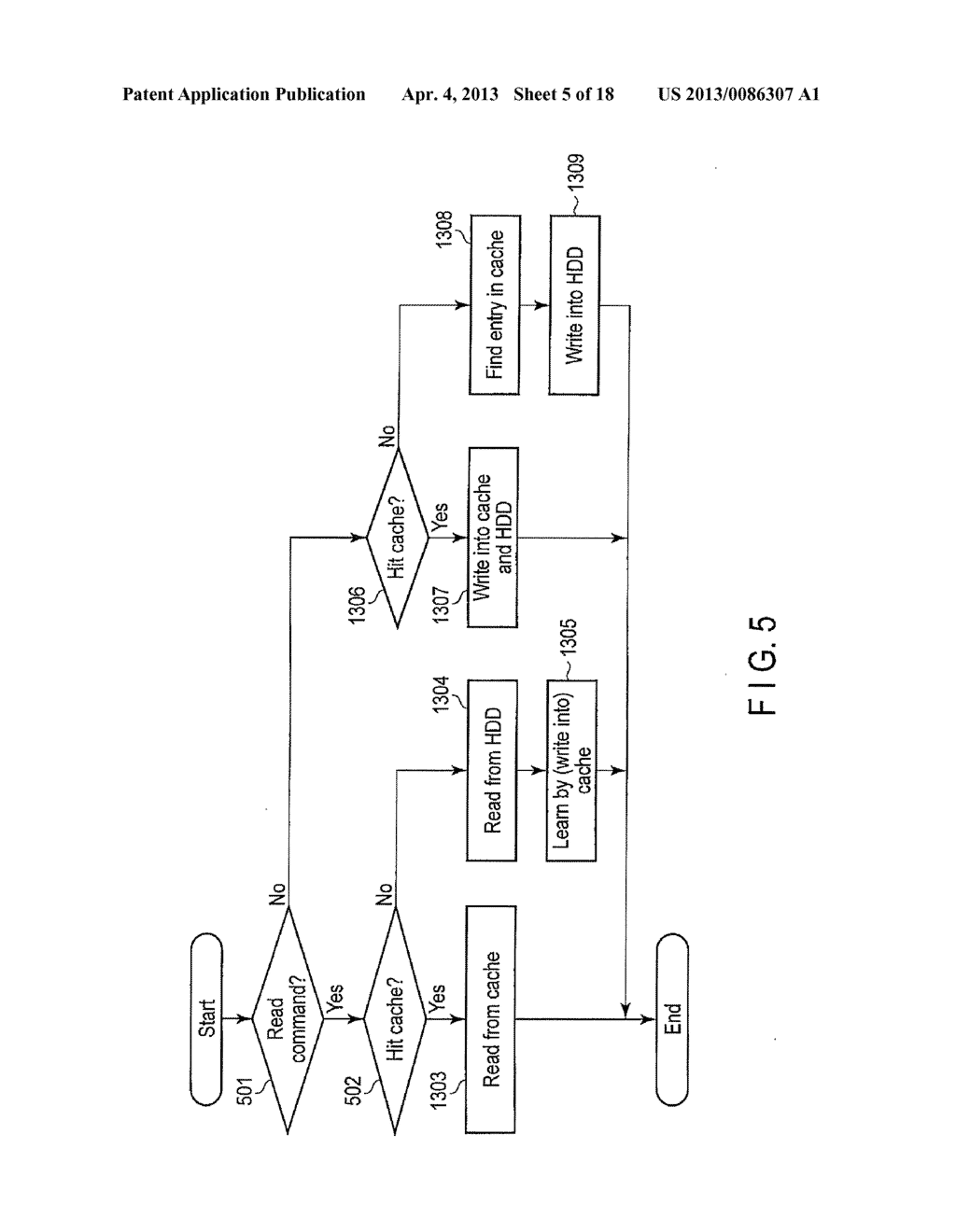 INFORMATION PROCESSING APPARATUS, HYBRID STORAGE APPARATUS, AND CACHE     METHOD - diagram, schematic, and image 06