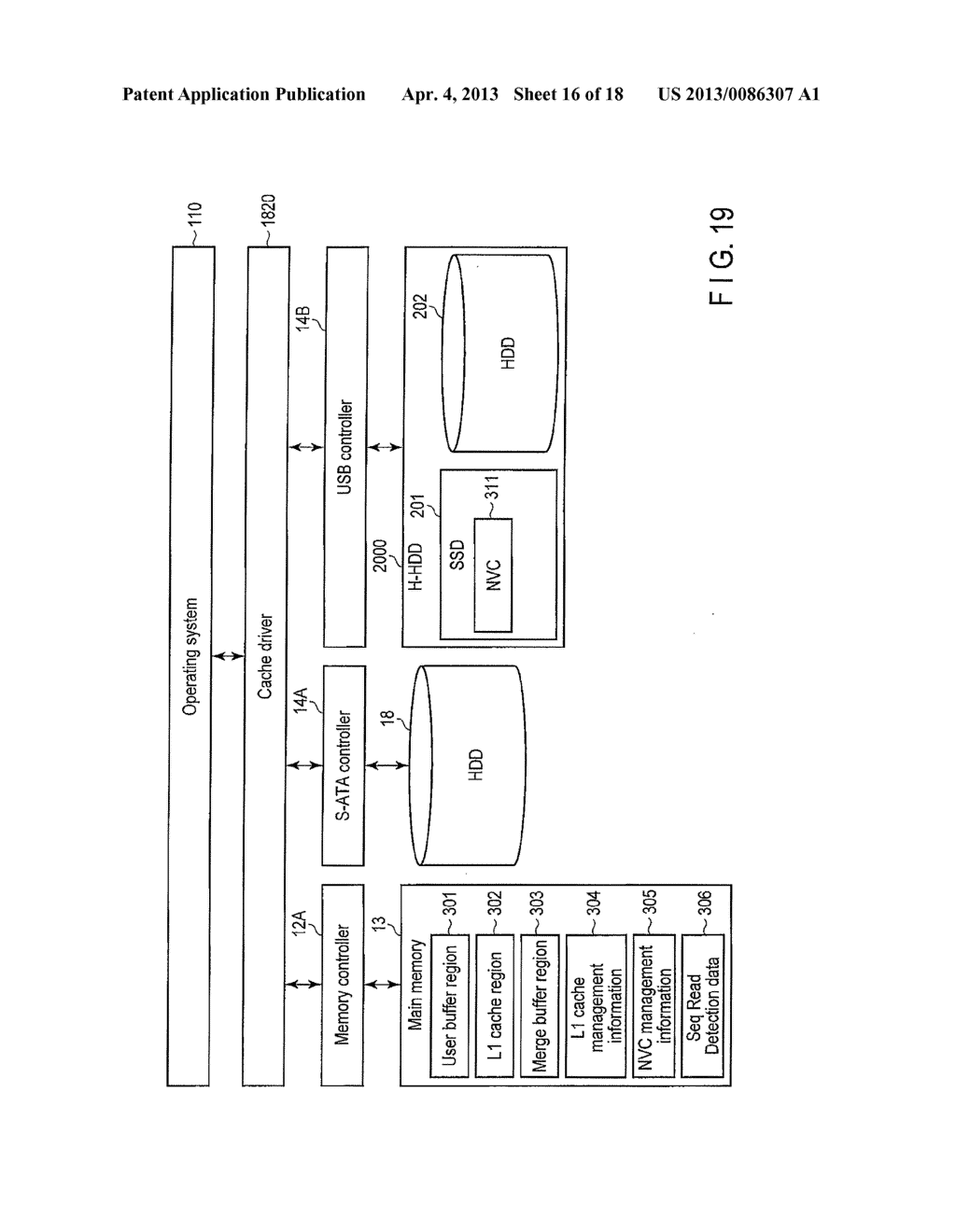 INFORMATION PROCESSING APPARATUS, HYBRID STORAGE APPARATUS, AND CACHE     METHOD - diagram, schematic, and image 17